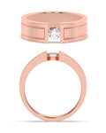 Solitaire Ring in 14KT Rose Gold, design RG9381B