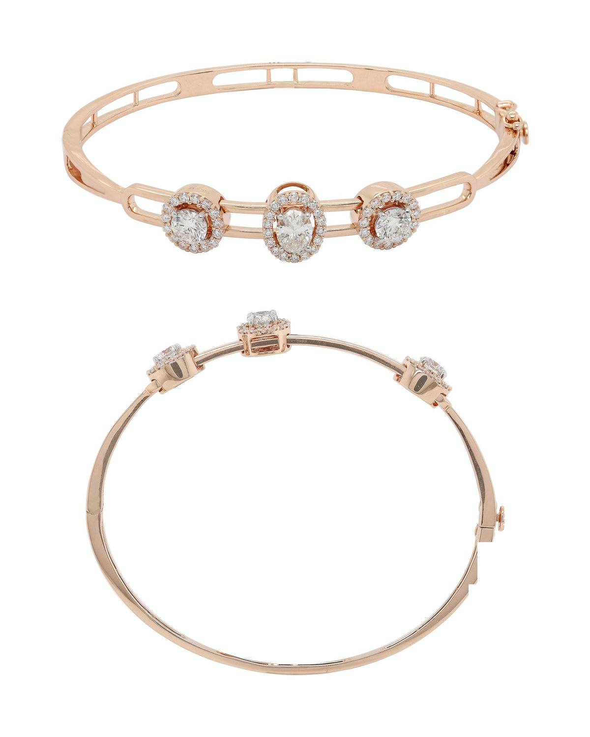 Diamond Bangle in 14KT Yellow Gold, design BR1543H