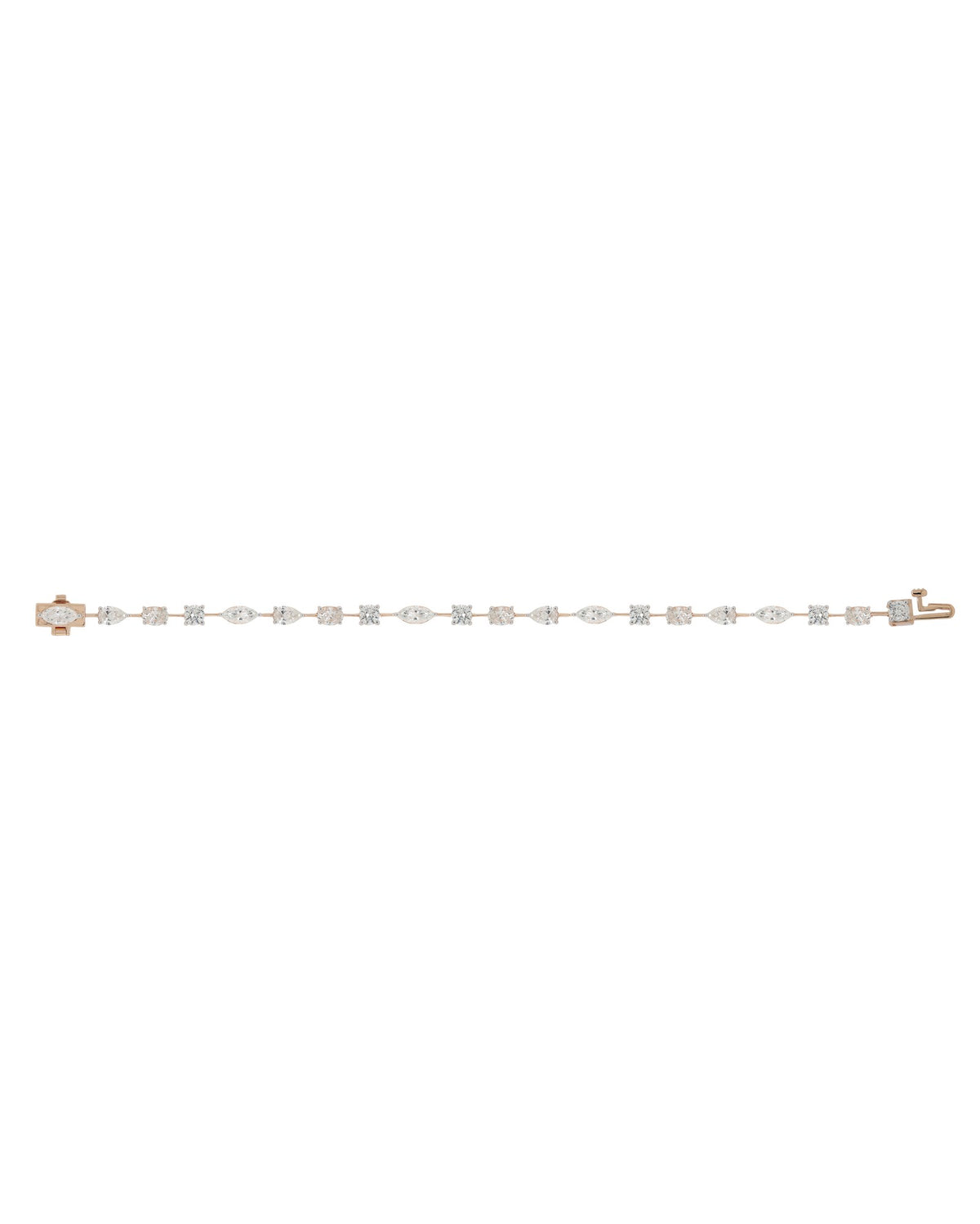 Tennis Bracelet in 14KT Rose Gold, design BR2647A