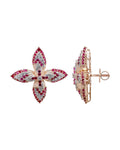 Diamond Earrings in 14KT Rose Gold, design PS0010ER