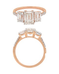 Diamond Ring in 14KT Rose Gold, design LR0144