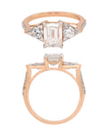 Diamond Ring in 14KT Rose Gold, design LR0150