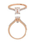 Diamond Ring in 14KT Rose Gold, design LR0148