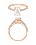 Diamond Ring in 14KT Rose Gold, design LR0152