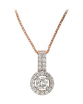 Diamond Necklace in 14KT Rose Gold, design PS0019PD