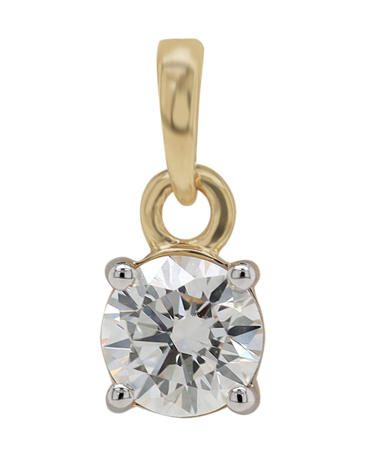 Solitaire Pendant in 18KT Yellow Gold, design PD5343