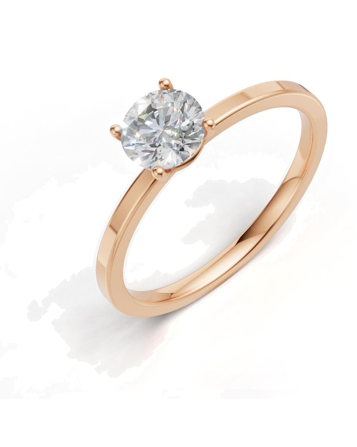 Solitaire Ring in 9KT Yellow Gold, design PS0222LR