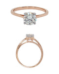 Solitaire Ring in 18KT Rose Gold, design RG9286