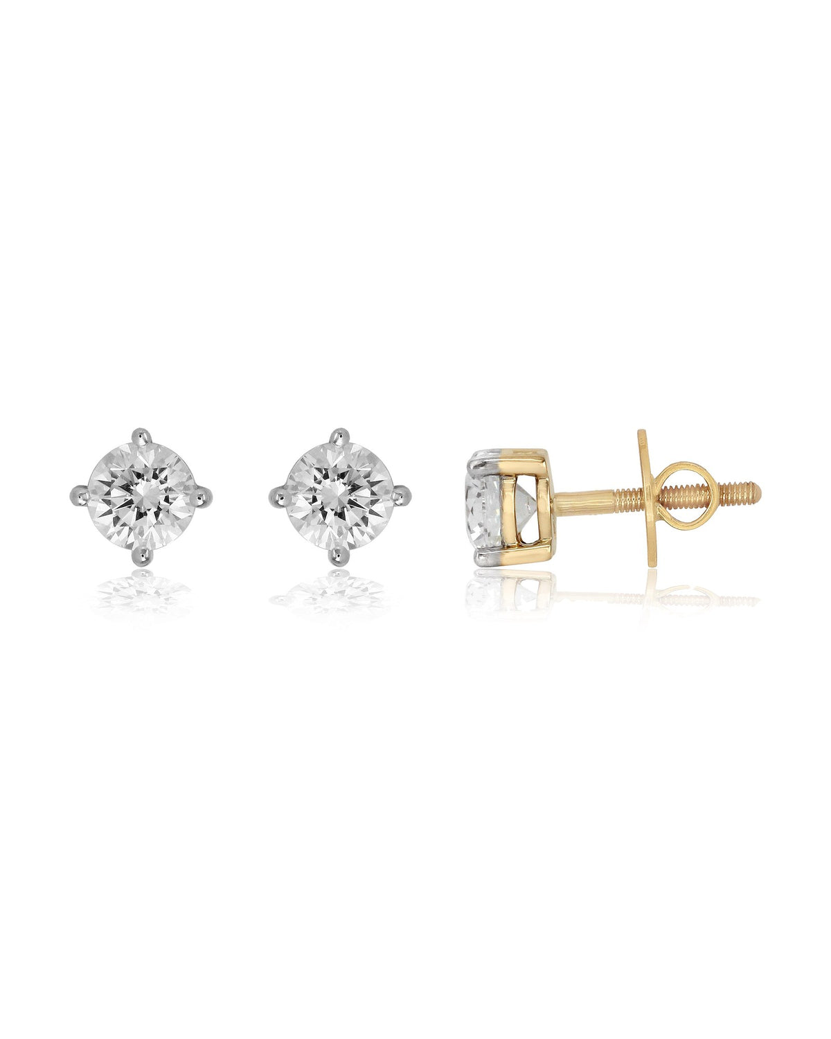 Solitaire Studs in 18KT Rose Gold, design ER5610C