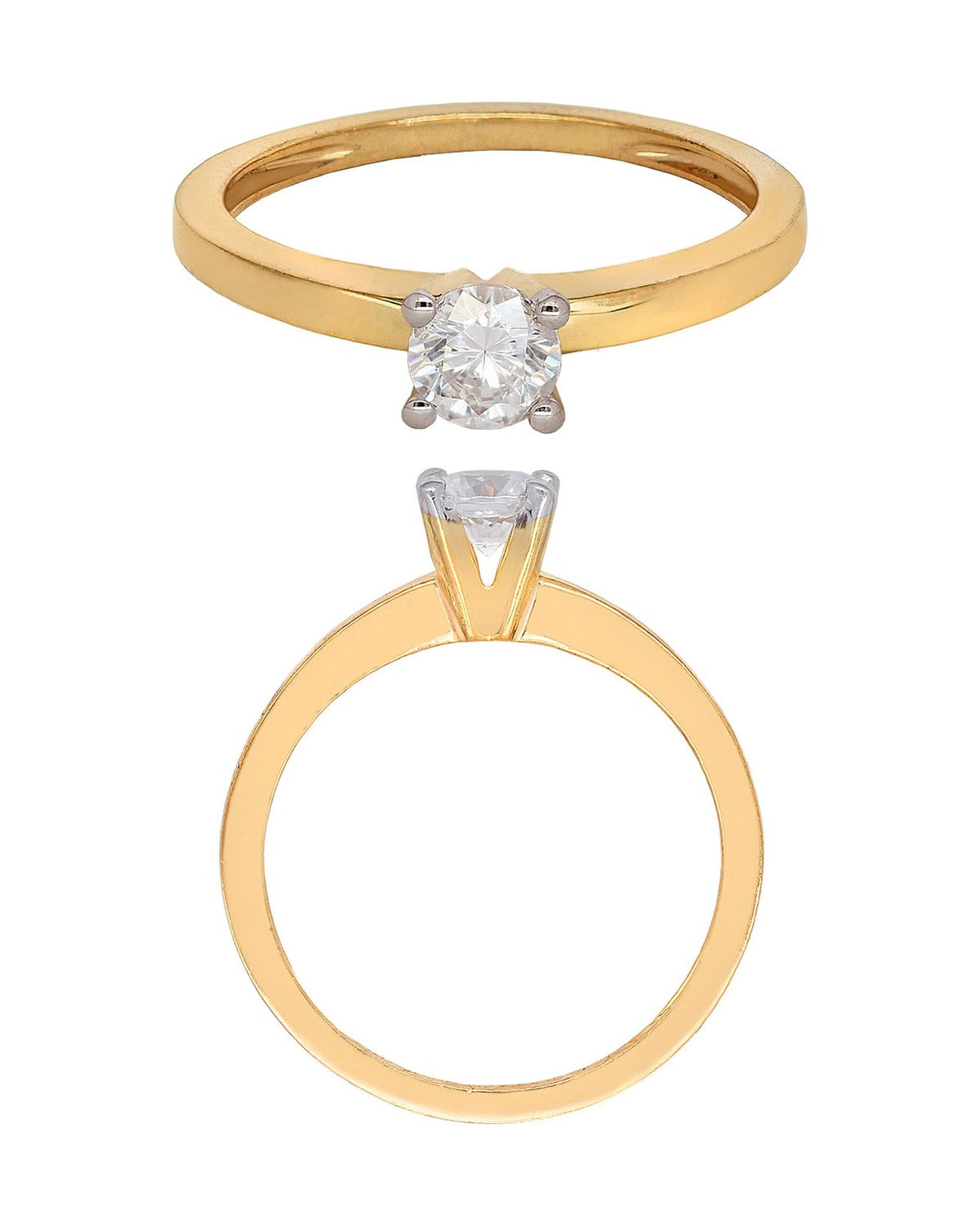 Solitaire Ring in 18KT Rose Gold, design RG8140D