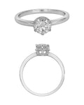 Solitaire Ring in 18KT Rose Gold, design RG8073