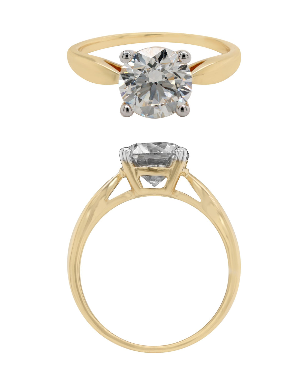 Solitaire Ring in 18KT Yellow Gold, design RG6790A