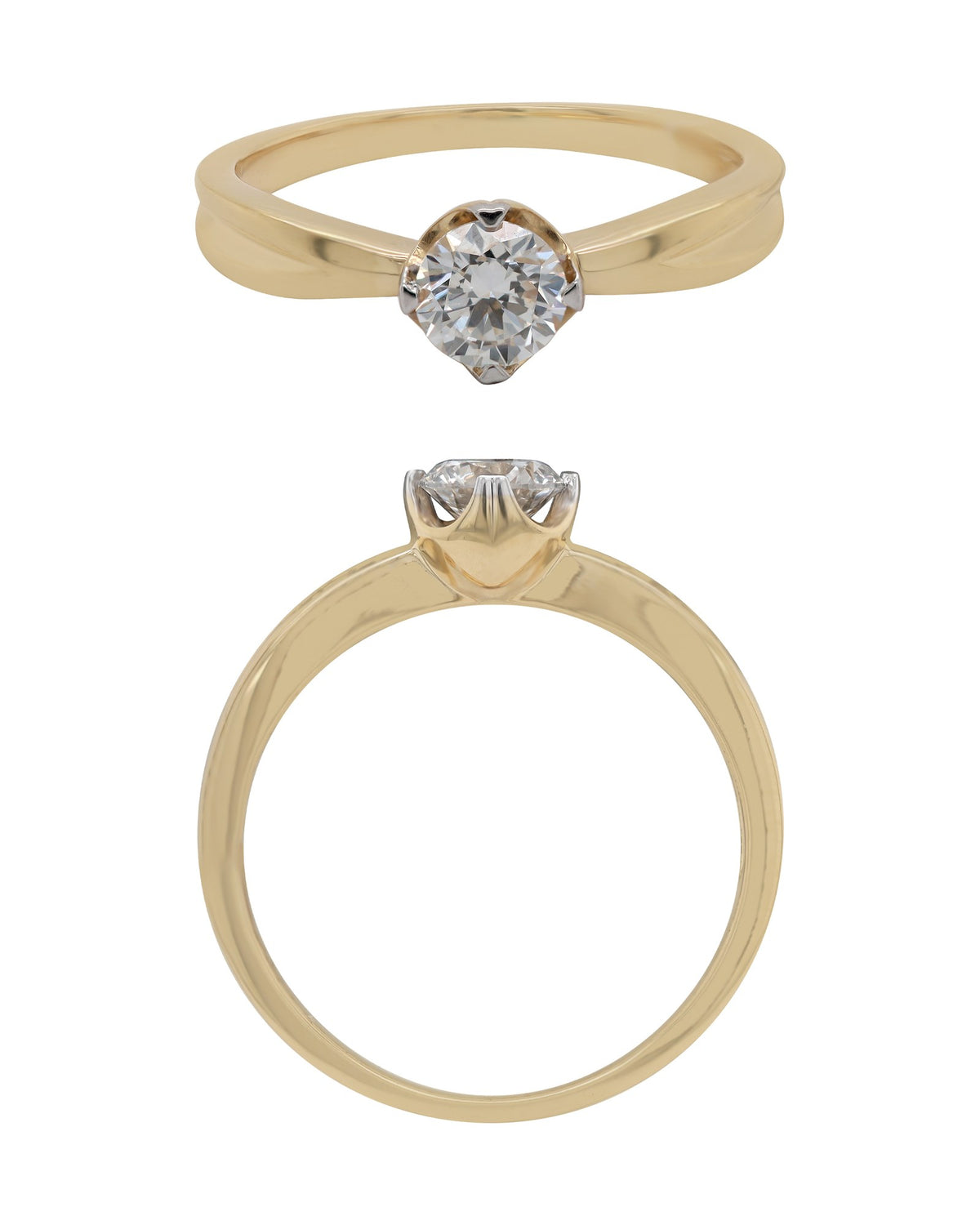 Solitaire Ring in 18KT Rose Gold, design RG9717