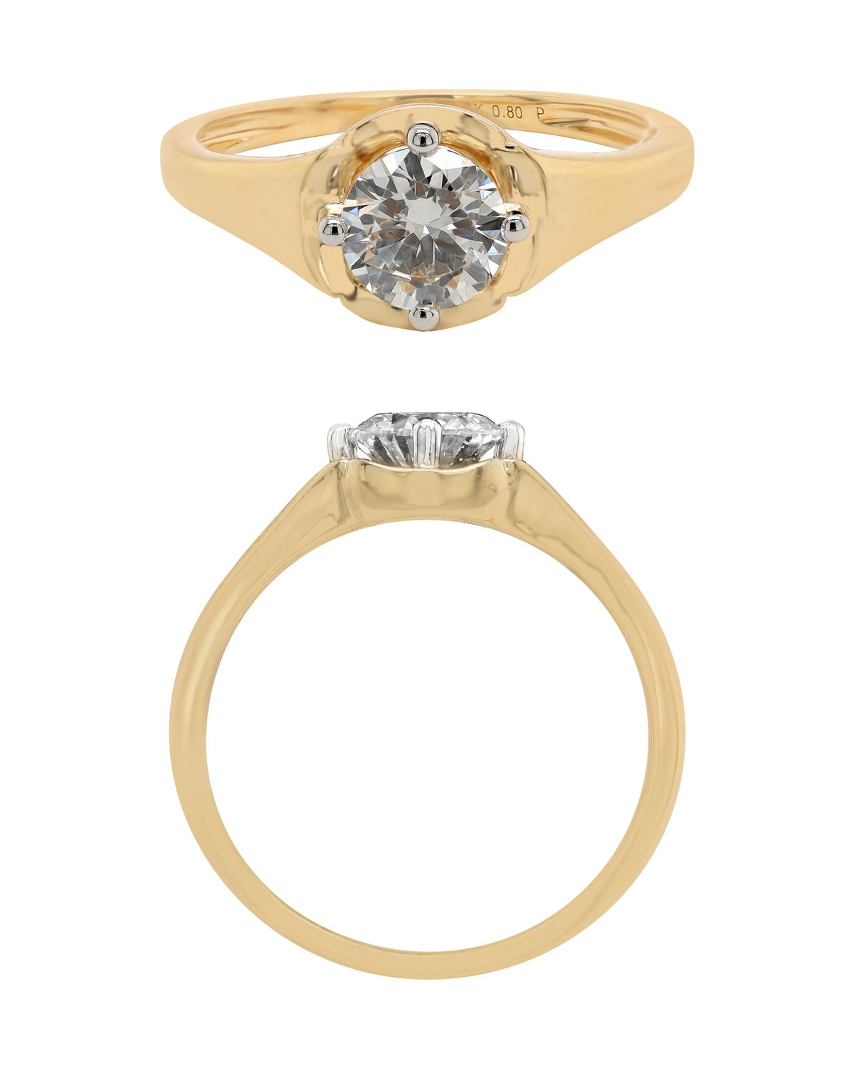Solitaire Ring in 18KT Rose Gold, design RG9701