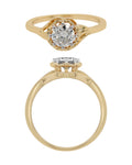 Solitaire Ring in 18KT Yellow Gold, design RG9716
