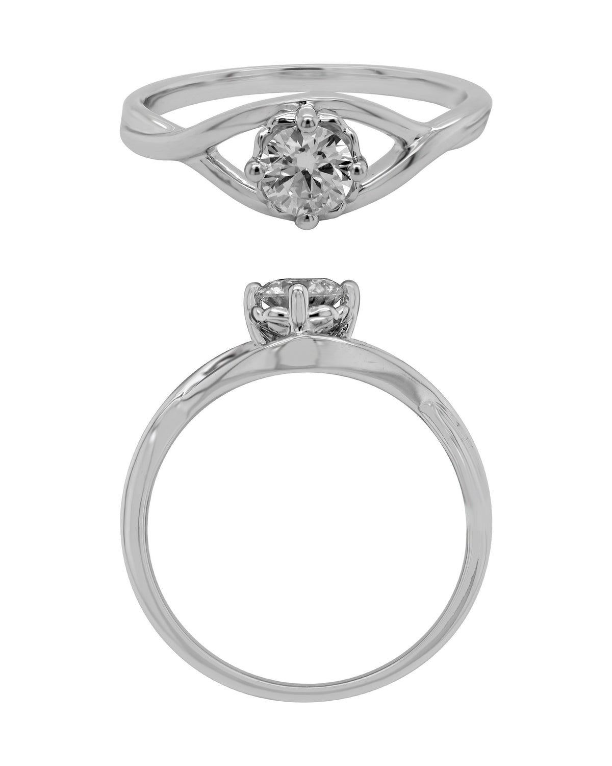 Solitaire Ring in 18KT Yellow Gold, design RG9699
