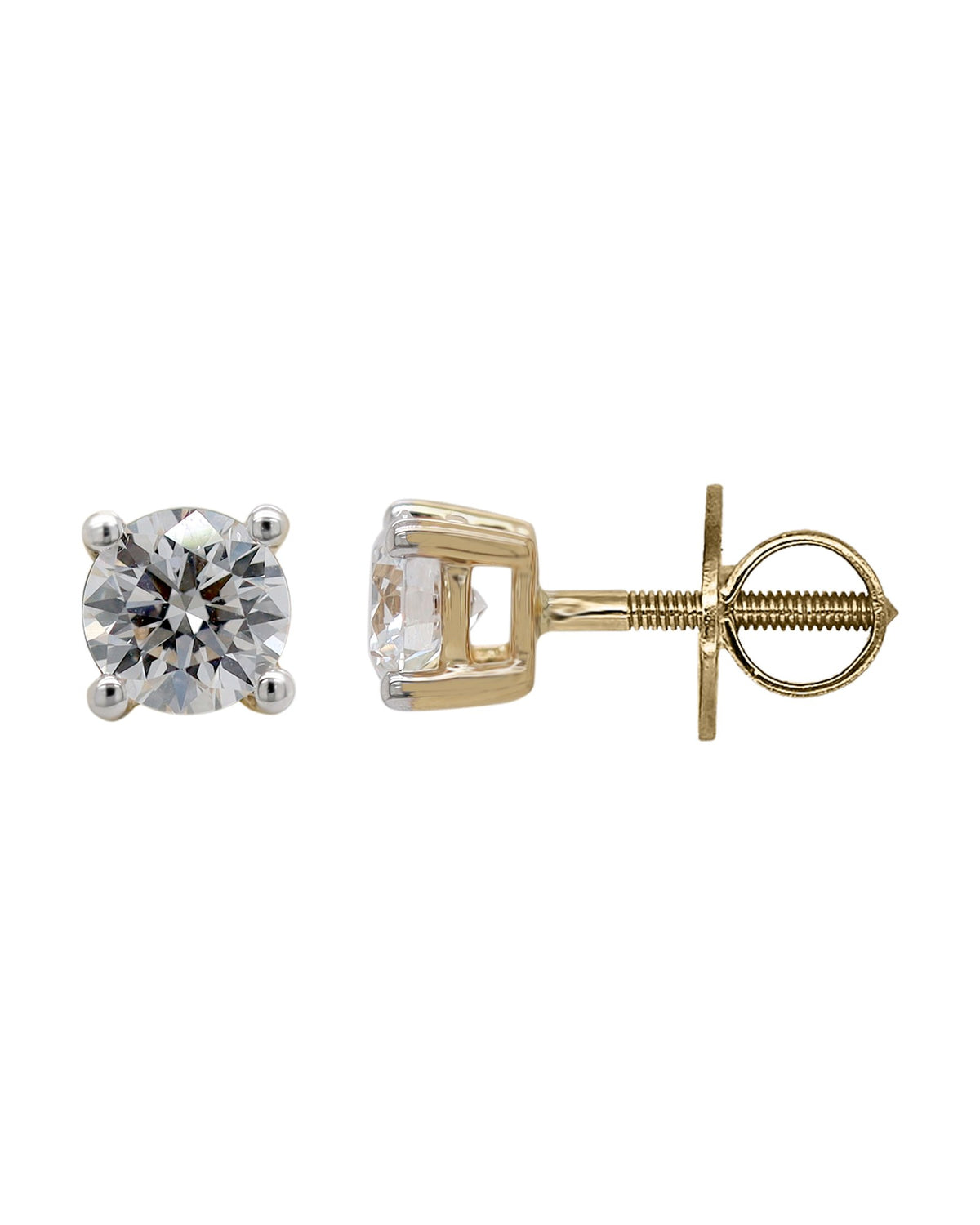 Solitaire Studs in 18KT Yellow Gold, design ER5610P