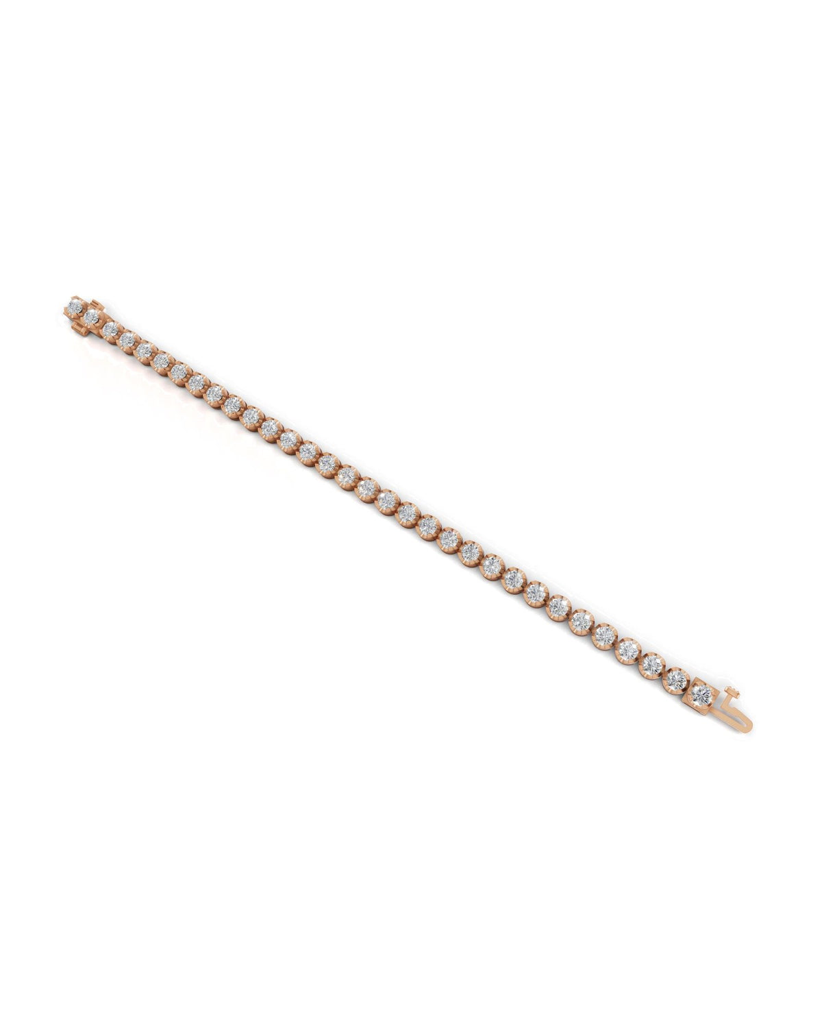 Tennis Bracelet in 18KT Yellow Gold, design BR2709A