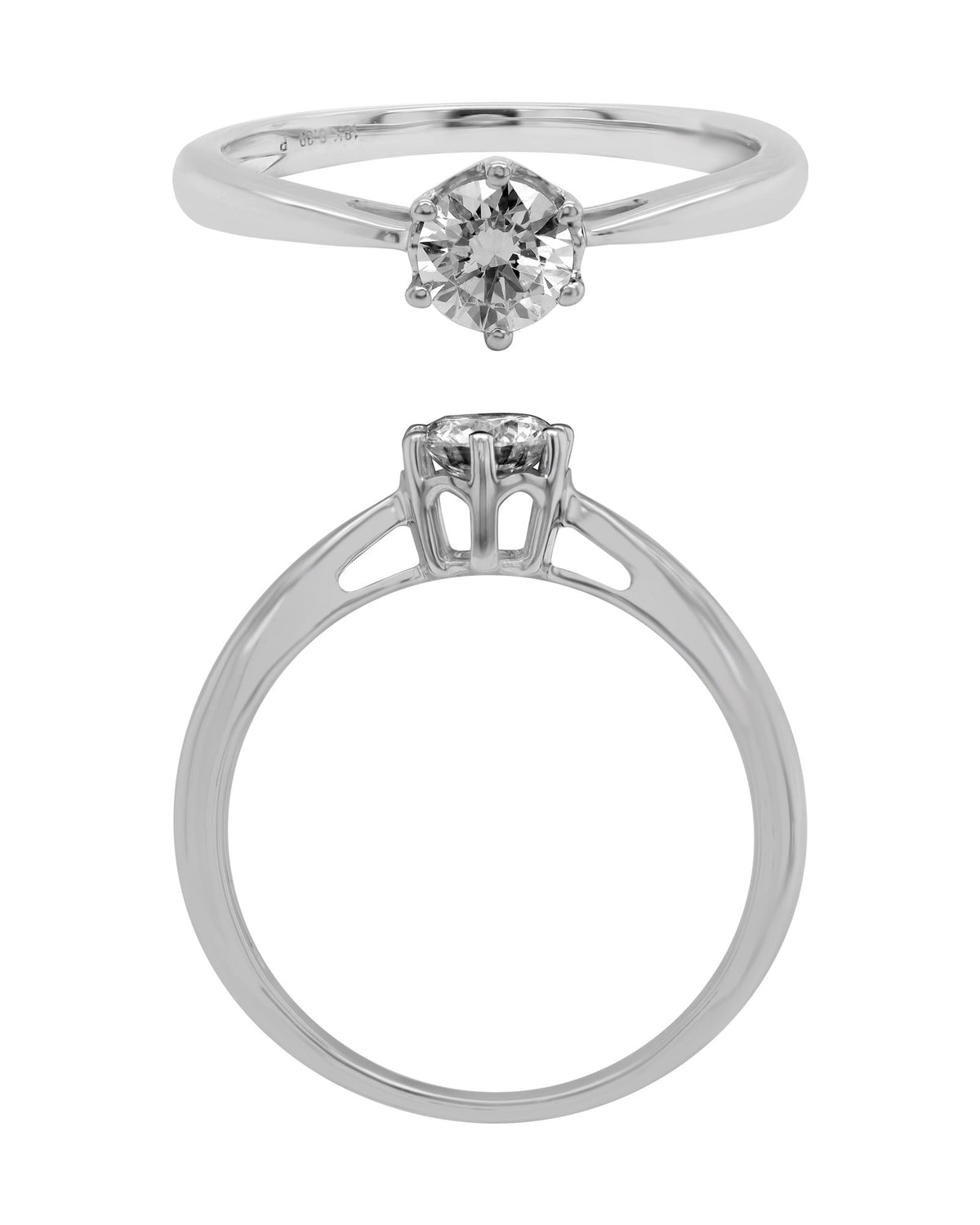 Solitaire Ring in 18KT Yellow Gold, design RG9700