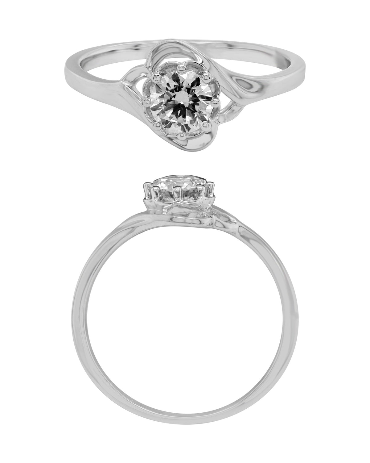 Solitaire Ring in 18KT Yellow Gold, design RG9705