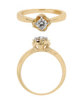 Solitaire Ring in 18KT Rose Gold, design RG9707