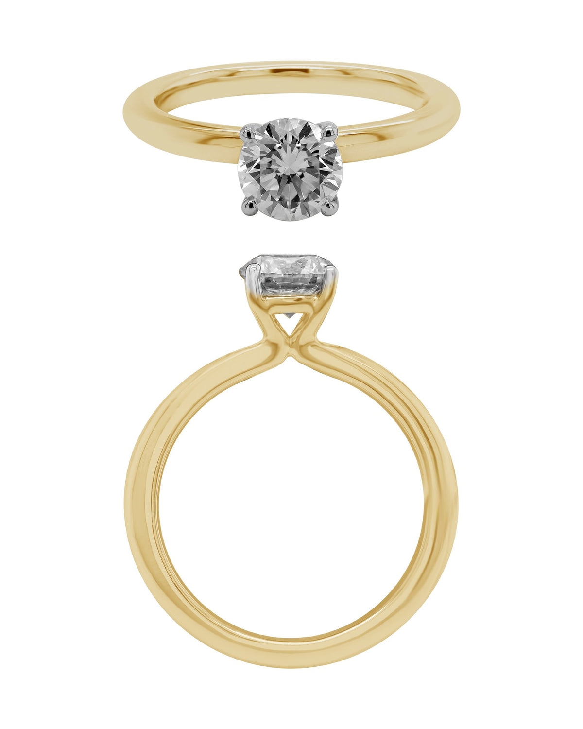 Solitaire Ring in 14KT Rose Gold, design RG9756