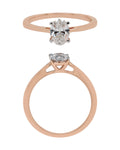 Solitaire Ring in 14KT Rose Gold, design RG9821