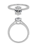 Solitaire Ring in 14KT White Gold, design RG9822