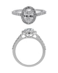 Diamond Ring in 14KT White Gold, design RG9824
