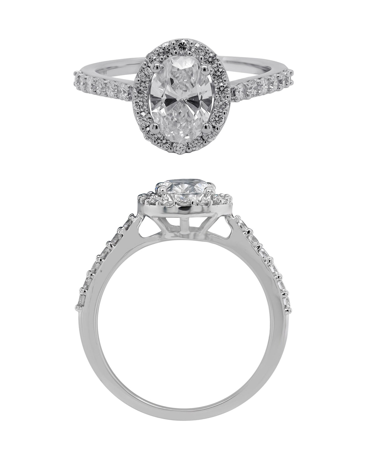 Diamond Ring in 14KT White Gold, design RG9824