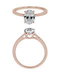 Solitaire Ring in 14KT Rose Gold, design RG9827