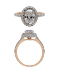 Diamond Ring in 14KT Rose Gold, design RG9828