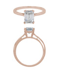 Solitaire Ring in 14KT Rose Gold, design RG9830