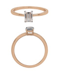 Solitaire Ring in 14KT Rose Gold, design RG9833