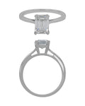 Solitaire Ring in 14KT White Gold, design RG9834