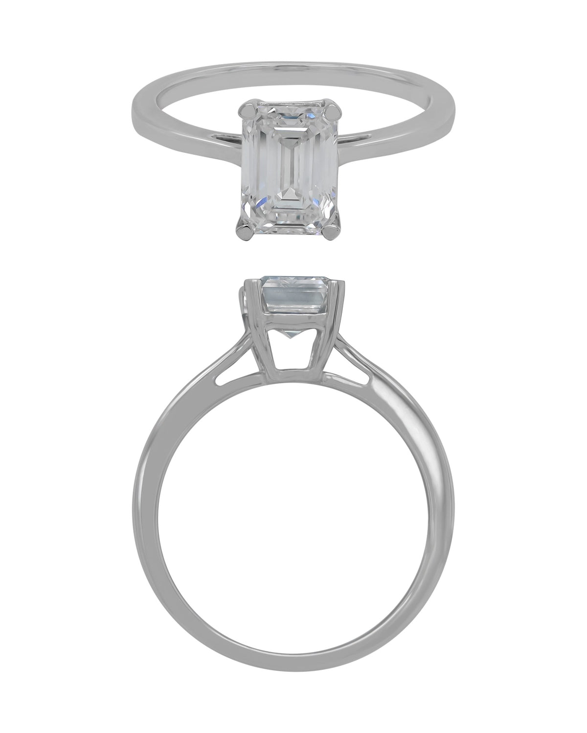 Solitaire Ring in 14KT White Gold, design RG9834