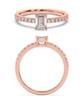 Diamond Ring in 14KT Rose Gold, design RG9835