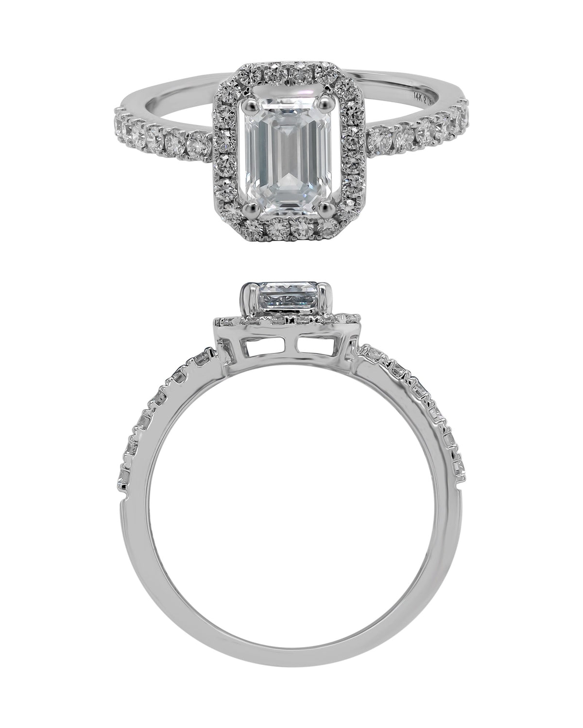 Diamond Ring in 14KT White Gold, design RG9836