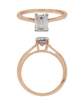 Solitaire Ring in 14KT Rose Gold, design RG9838