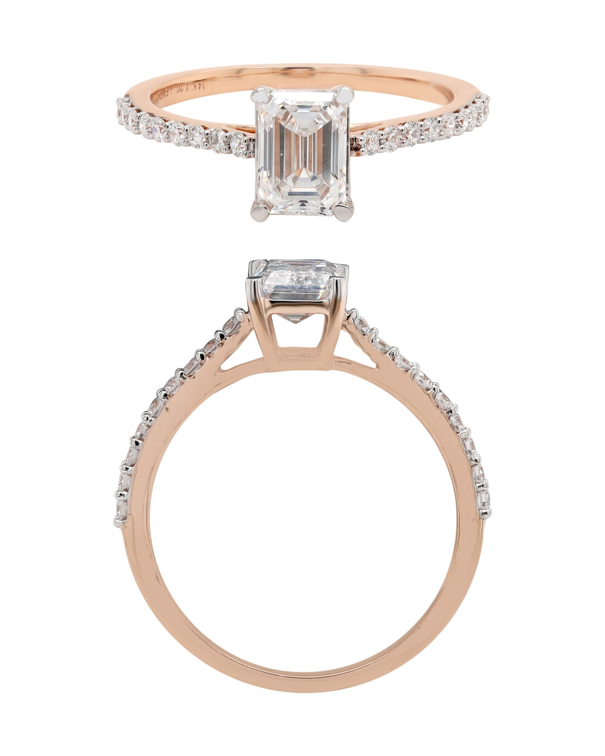 Diamond Ring in 14KT Rose Gold, design RG9839