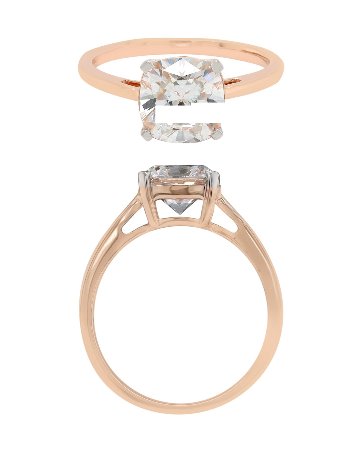Solitaire Ring in 14KT Rose Gold, design RG9883