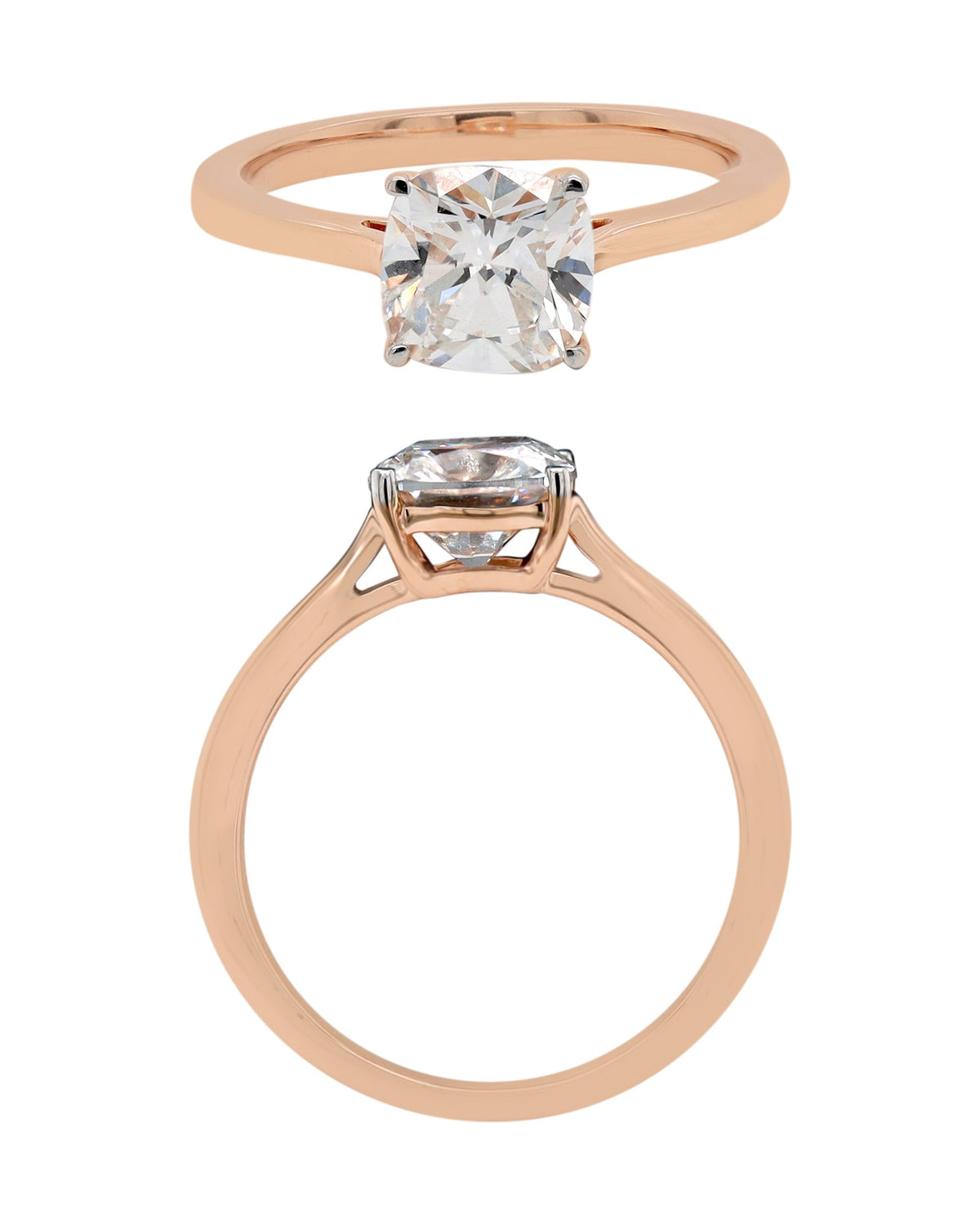 Solitaire Ring in 14KT Rose Gold, design RG9884