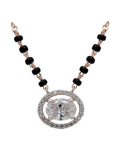 Diamond Mangalsutra in 14KT Rose Gold, design TN2313
