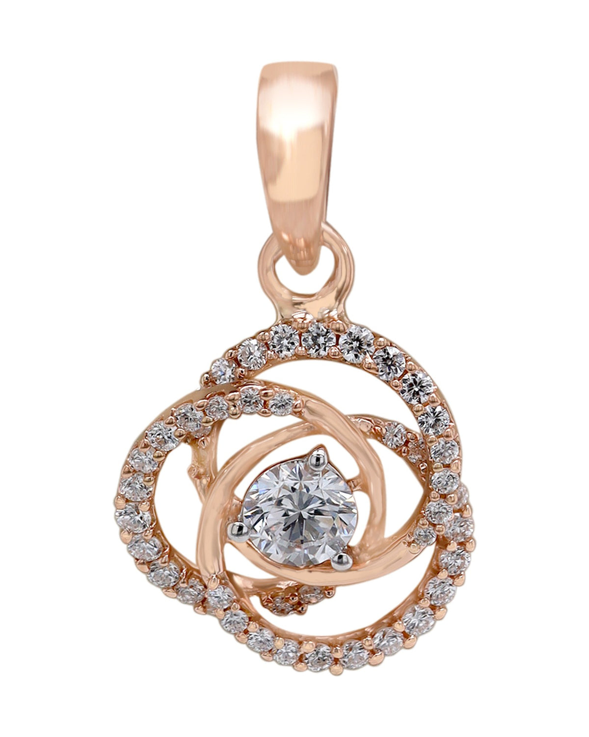 Diamond Pendant in 18KT Rose Gold, design PD2725B