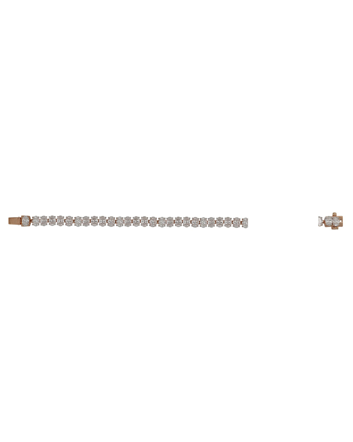 Tennis Bracelet in 18KT Rose Gold, design BRC0020T