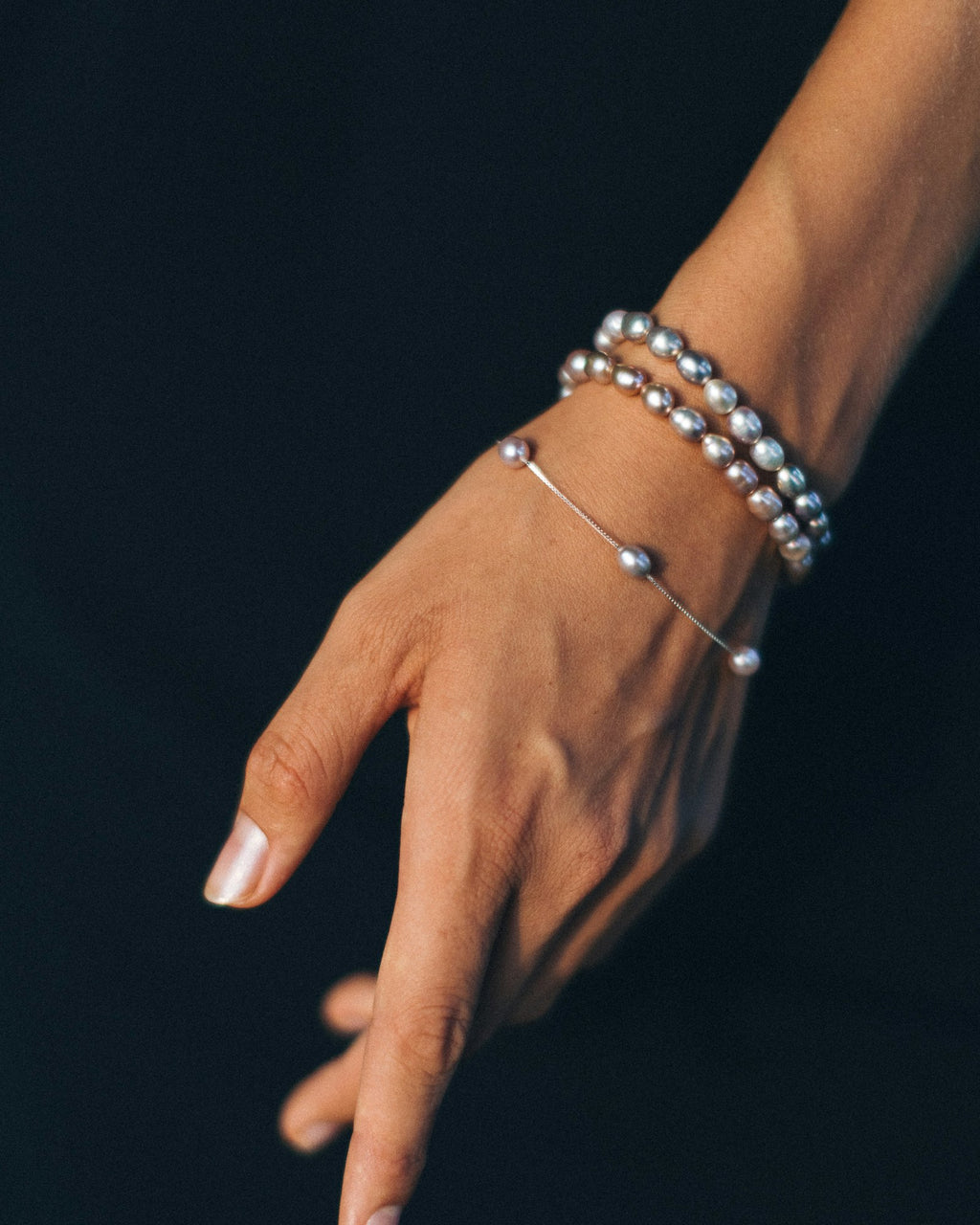 Chain bracelet worn on the wrist