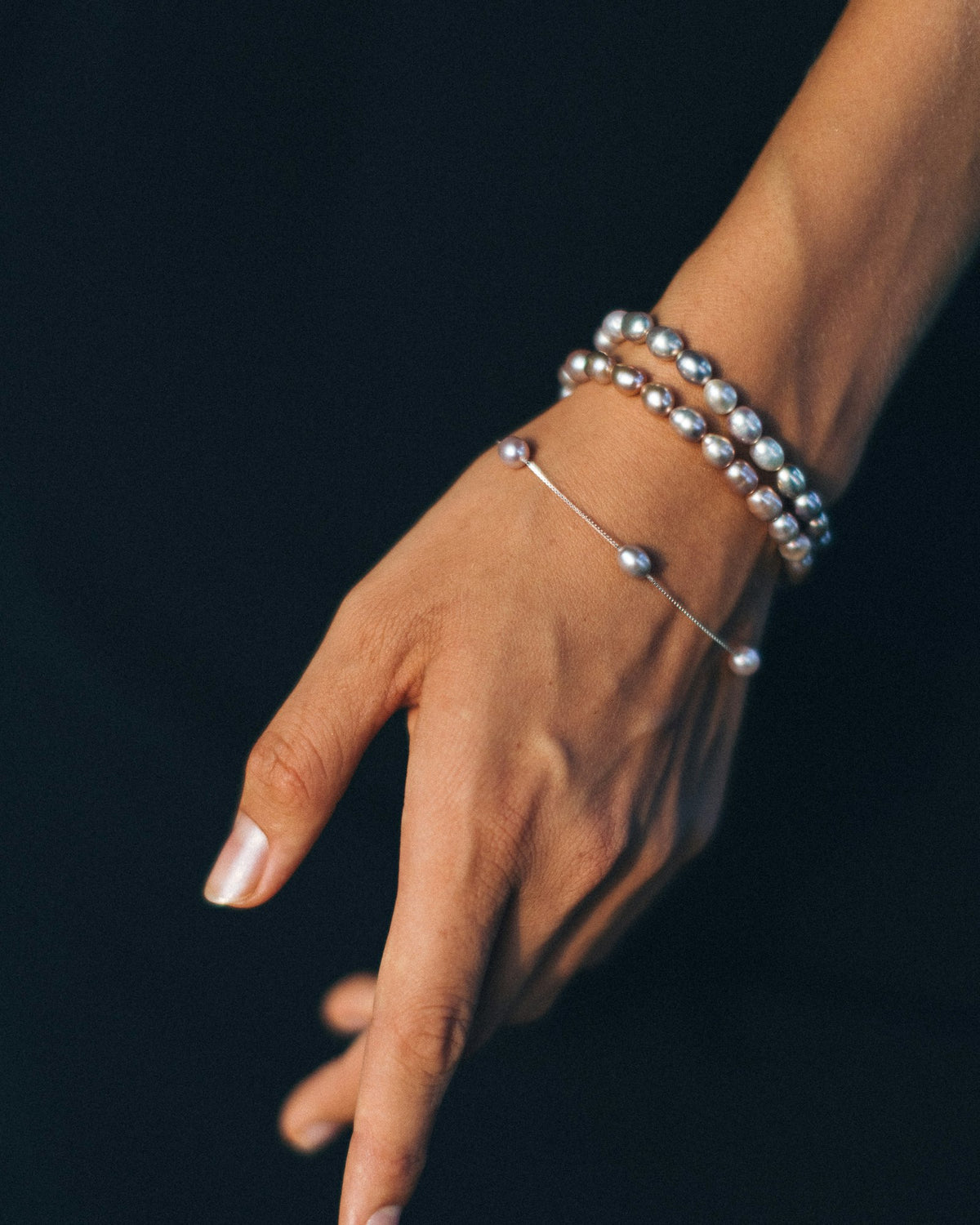 Chain bracelet worn on the wrist