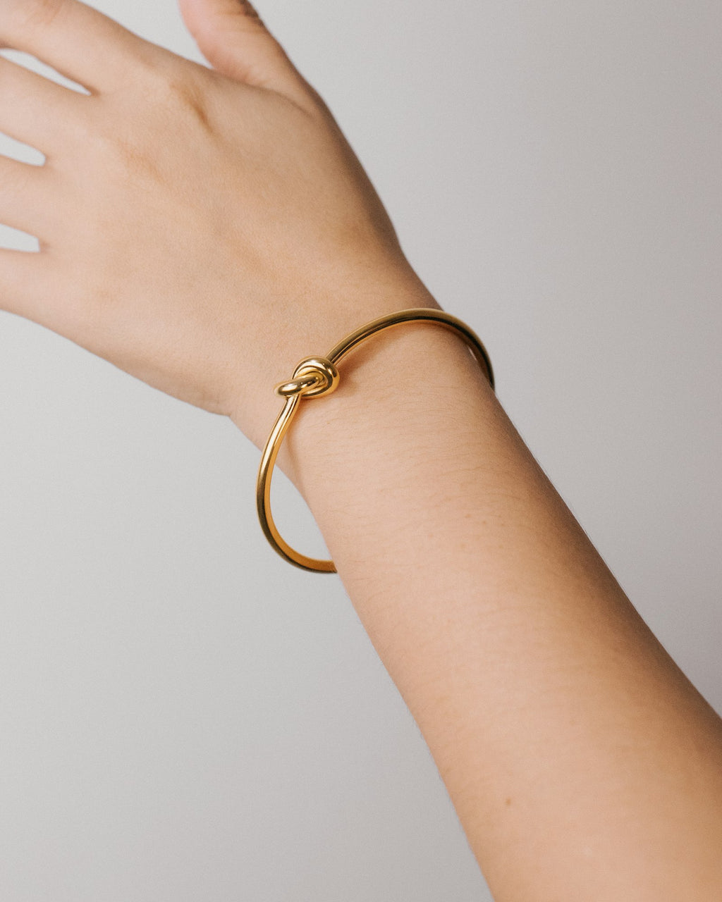 Cuff bracelet worn on the wrist