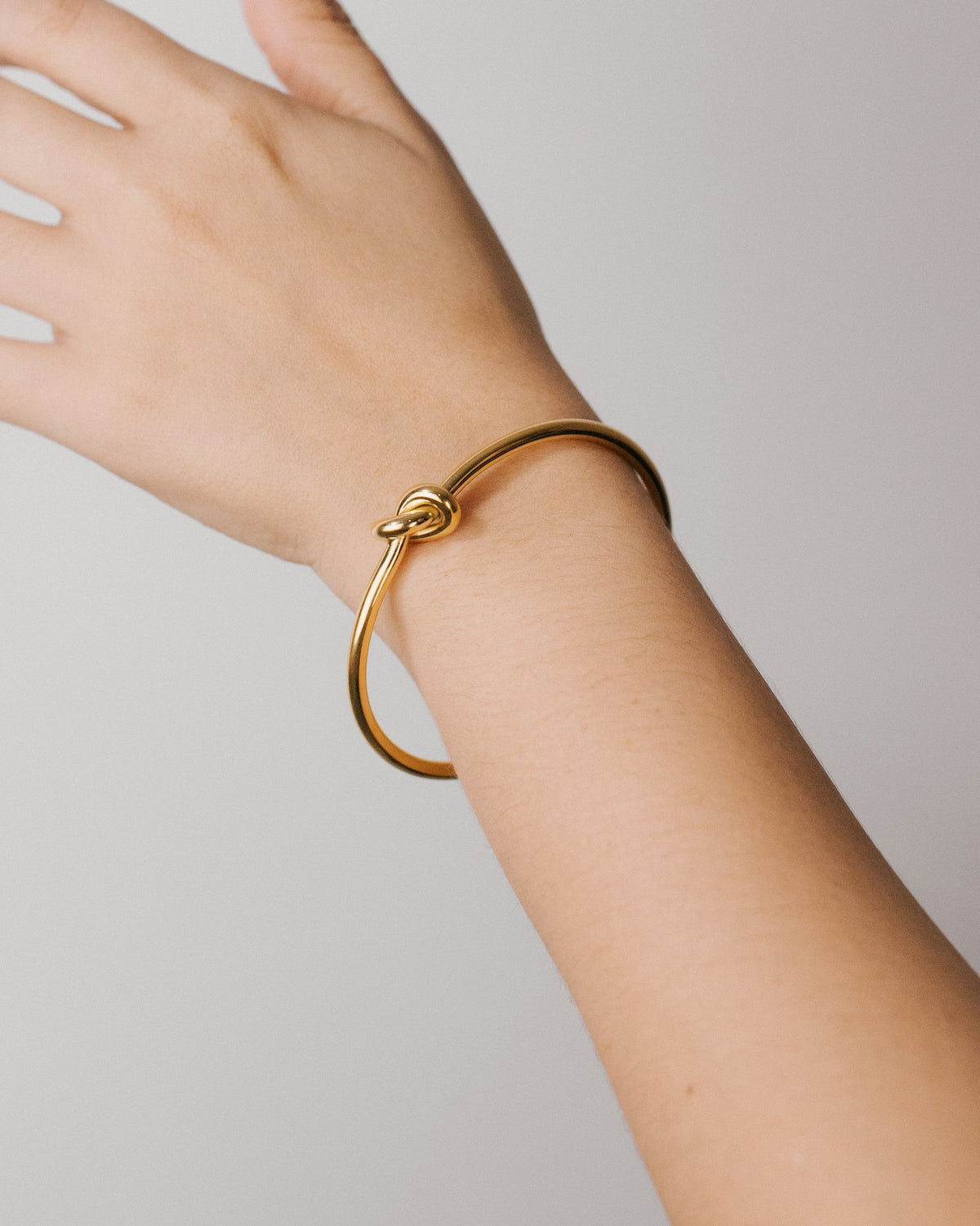 Cuff bracelet worn on the wrist