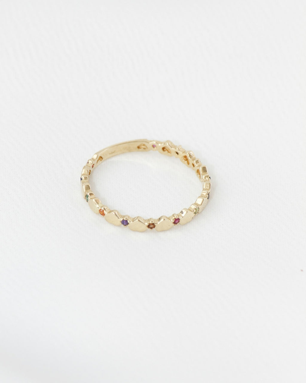 Eternity band set with small stones